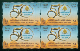 EGYPT / 2019 / CAIRO INTL. BOOK FAIR ; 50 YEARS / PYRAMIDS / THE SEATED SCRIBE / MNH / VF - Neufs