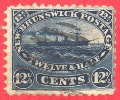 Canada New-Brunswick  - # 10 O F - Steamship - 12 Cents - Oblitérés