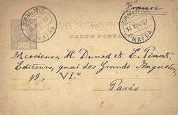 1907-  CP E P  20 Reis De MAFRA  Pour Paris - Storia Postale