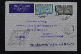 TOGO - Enveloppe Avec Cachet 1 Er Voyage De L 'Aéromaritime Air France En 1937 - L 22752 - Briefe U. Dokumente