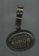 Porte Clefs , Clés , CARBONE ARMOR ,rubans , Roulière , LIMOGES , 2 Scans , Frais 1.95 E - Key-rings