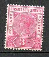 GRANDE BRETAGNE (Ex-cololies) - MALACCA - 1892-1901 - N° 66 - 3 C. Rose - (Victoria) - Malacca