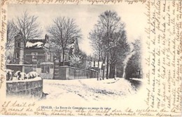 60 - SENLIS : La Route De Compiègne En Temps De Neige - CPA - Oise - Senlis