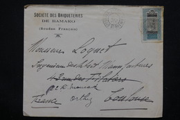 SOUDAN - Enveloppe Commerciale De Bamako Pour Toulouse En 1926 , Affranchissement Plaisant - L 22815 - Brieven En Documenten