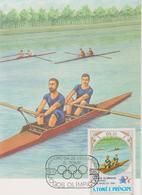 FDC S.TOME E PRINCIPE JEUX OLYMPIQUES De LOS ANGELES 1984( Aviron ) - Sommer 1984: Los Angeles