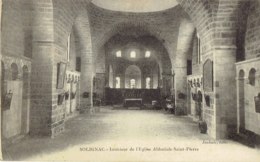 Cpa Solignac Intérieur De L'église Abbatiale Saint Pierre. - Autres & Non Classés
