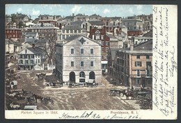 +++ CPA - Amérique - Etats Unis - Rhode Island - PROVIDENCE - Market Square In 1844 - Polychrome  // - Providence