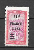 1942 :Timbres De 1922 - 39 Surchargés. N°251 Chez YT. (Voir Commentaires) - Unused Stamps