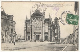 44 - SAINT-JULIEN-DE-VOUVANTES - L'Eglise (Façade Principale) - Lacroix 176 - 1908 - Saint Julien De Vouvantes