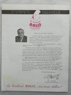 SOCIETE " LES BONBONS DOLIS  " A  SAINT - FLORENTIN  DANS  L ' YONNE . DOC PUBLICITAIRE 1950 .NOUVELLE USINE .EN  ETAT. - Publicités