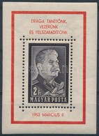 * 1953 Sztálin Gyászblokk Kézisajtós  (*130.000) - Altri & Non Classificati