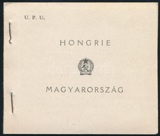 ** 1949 UPU Füzet 6 'C' Sorral, 2 Szélén Vágott (35.000) / Stamp Booklet With 6 X 1056 D-1058 D, Imperforate On 2 Sides - Andere & Zonder Classificatie