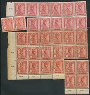 ** 1915 Hadisegély 1K 27-es ívdarab + Négyestömb + Pár (23.200) - Other & Unclassified