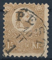 O 1871 Kőnyomat 15kr (29.000) (elvékonyodás / Thin Paper) - Andere & Zonder Classificatie