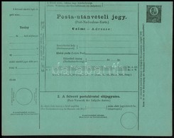 1874 10kr Díjjegyes Magyar-német Nyelvű Posta-utánvételi Jegy, Ebben A Minőségben Ritka R! - Sonstige & Ohne Zuordnung