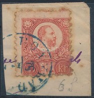 1871 5kr Kék 'BONYHÁD' (Gudlin 350 P) - Other & Unclassified