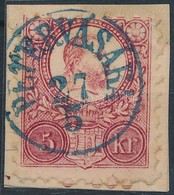 1871 5kr Kék 'PÉTERVÁSÁRA' (Gudlin 500 P) - Other & Unclassified