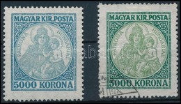 * 1921 Koronás Madonna 5000K Kék Színben + Támpéldány - Altri & Non Classificati