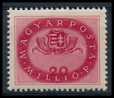 ** 1946 Milliós 20 Millió P, Keretbe Tolódott értékszám / Mi 903, Strongly Shifted Numeral - Andere & Zonder Classificatie