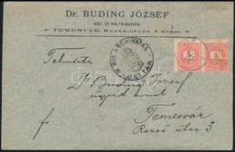 1896 Levél Képbe Fogazott Feketeszámú 5kr Párral ,,DETTA' - Temesvár - Sonstige & Ohne Zuordnung