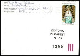 1991 Magyarországi Mária Kegyhelyek 12Ft Erősen Eltolódott Fogazással Futott Levélen - Altri & Non Classificati