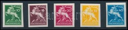 ** 1933 Cserkész Vágott Sor  (40.000) / Mi 511-515 Imperforate Set - Altri & Non Classificati