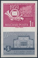 ** 1959 A Szocialista Országok Postaügyi Minisztereinek értekezlete Vágott Szelvényes Bélyeg (4.000) - Other & Unclassified