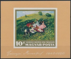 ** 1966 Festmény I. Vágott Blokk (4.000) - Other & Unclassified