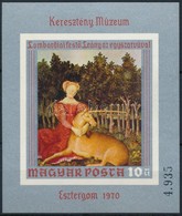 ** 1970 Festmény IX. Vágott Blokk (3.500) - Sonstige & Ohne Zuordnung