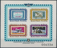 ** 1974 Bélyegnap 46. Aerofila Vágott Blokk (4.000) - Altri & Non Classificati