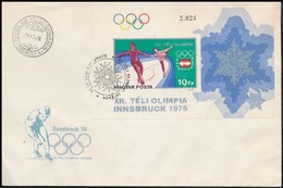 1975 Téli Olimpia Vágott Blokk FDC-n (3.500) - Sonstige & Ohne Zuordnung