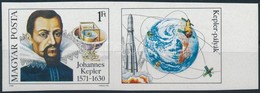 ** 1980 Johannes Kepler ívszéli Vágott Szelvényes (3.000) - Altri & Non Classificati