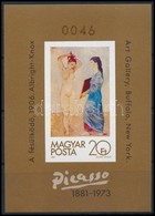** 1981 Festmény XIX. Picasso Vágott Blokk (10.000) - Sonstige & Ohne Zuordnung