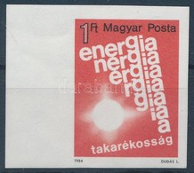 ** 1984 Energiatakarékosság ívszéli Vágott Bélyeg - Other & Unclassified