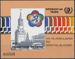 ** 1985 VIT II. Moszkva Vágott Blokk (5.500) - Other & Unclassified