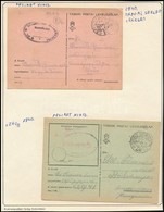 1940-1944 12 Db Levelezőlap, Közte 10 Db Tábori Posta Levelezőlap 6 Albumlapon - Other & Unclassified