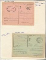 1940-1944 12 Db Levelezőlap, Közte 10 Db Tábori Posta Levelezőlap 6 Albumlapon - Altri & Non Classificati