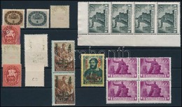 ** 1945-1946 19 Bélyeg + 1 Teljes ív Nyomási, Fogazási Eltérésekkel - Other & Unclassified