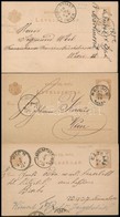 10 Db Futott Díjjegyes Levelezőlap Az 1880-as évekből - Sonstige & Ohne Zuordnung