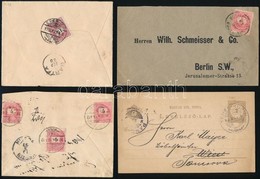 1887-1899 4 Db Küldemény - Other & Unclassified