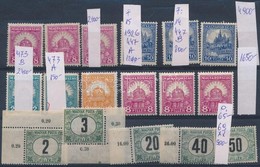 ** * 1920-1928 Pengő-fillér 12 Db Bélyeg és 5 Db Portó (9.600) - Other & Unclassified