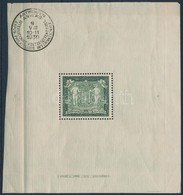 ** Belgium 1930 Mi Blokk 1 A Bélyeg Kifogástalan Postatiszta, A Kereten Bélyegzés, Törések, Bevágva (bélyeg Mi EUR 300,- - Other & Unclassified
