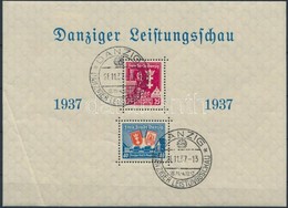 O Danzig 1937 Mi Blokk 3 Alkalmi Bélyegzéssel (Mi EUR 110,-) (blokkszéli Törés / Margin Folded) - Andere & Zonder Classificatie