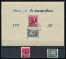 ** O Danzig 1937 Kiállítási Bélyegek és Blokk - Other & Unclassified