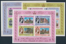 ** 1977-  1979  II. Elizabeth 5 Klf Blokk 2 Db Stecklapon - Altri & Non Classificati