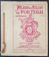 Portugália Előnyomott Album A Kezdetektől 1958-ig, Alig Használt, Benne Néhány Bélyeg - Other & Unclassified