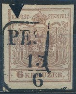 O 1850 6kr HP III Lemezhibás Bélyeg - Andere & Zonder Classificatie