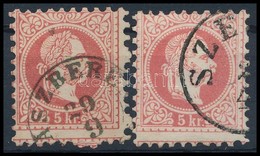 O 1867 2 Db Képbe Fogazott 5kr Bélyeg - Other & Unclassified