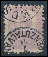 O 1871 Kőnyomat 25kr Ibolya 'PÉNZUTALVÁNY PÉCS' (45.000) - Otros & Sin Clasificación