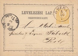 1871 Díjjegyes Levelezőlap / PS-card 'Ó BÉBA' - 'PEST' - Other & Unclassified